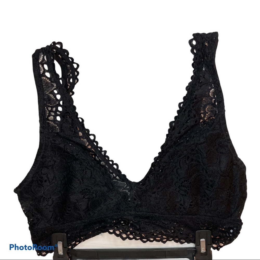 Aerie Black Lace Bralet